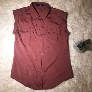 Forever 21 Button Down Tank